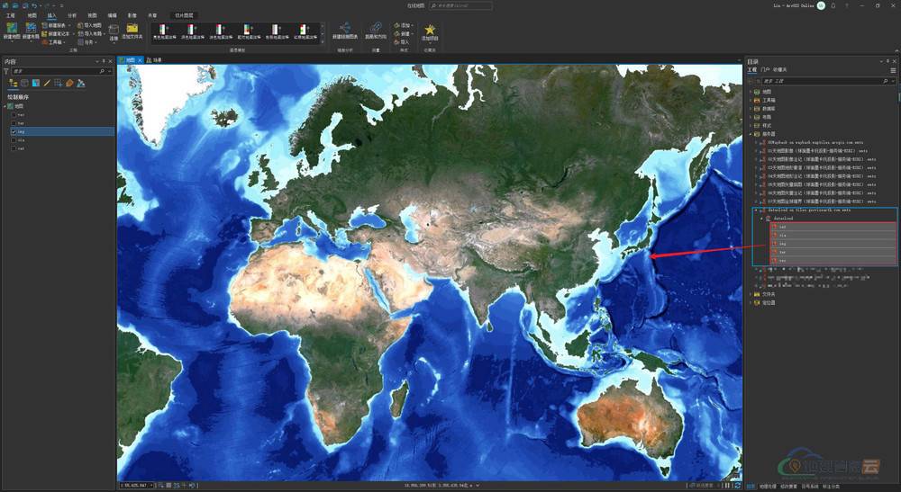 图片[7]-ArcMap和ArcGIS Pro加载星图地球wmts数据服务-地理信息云